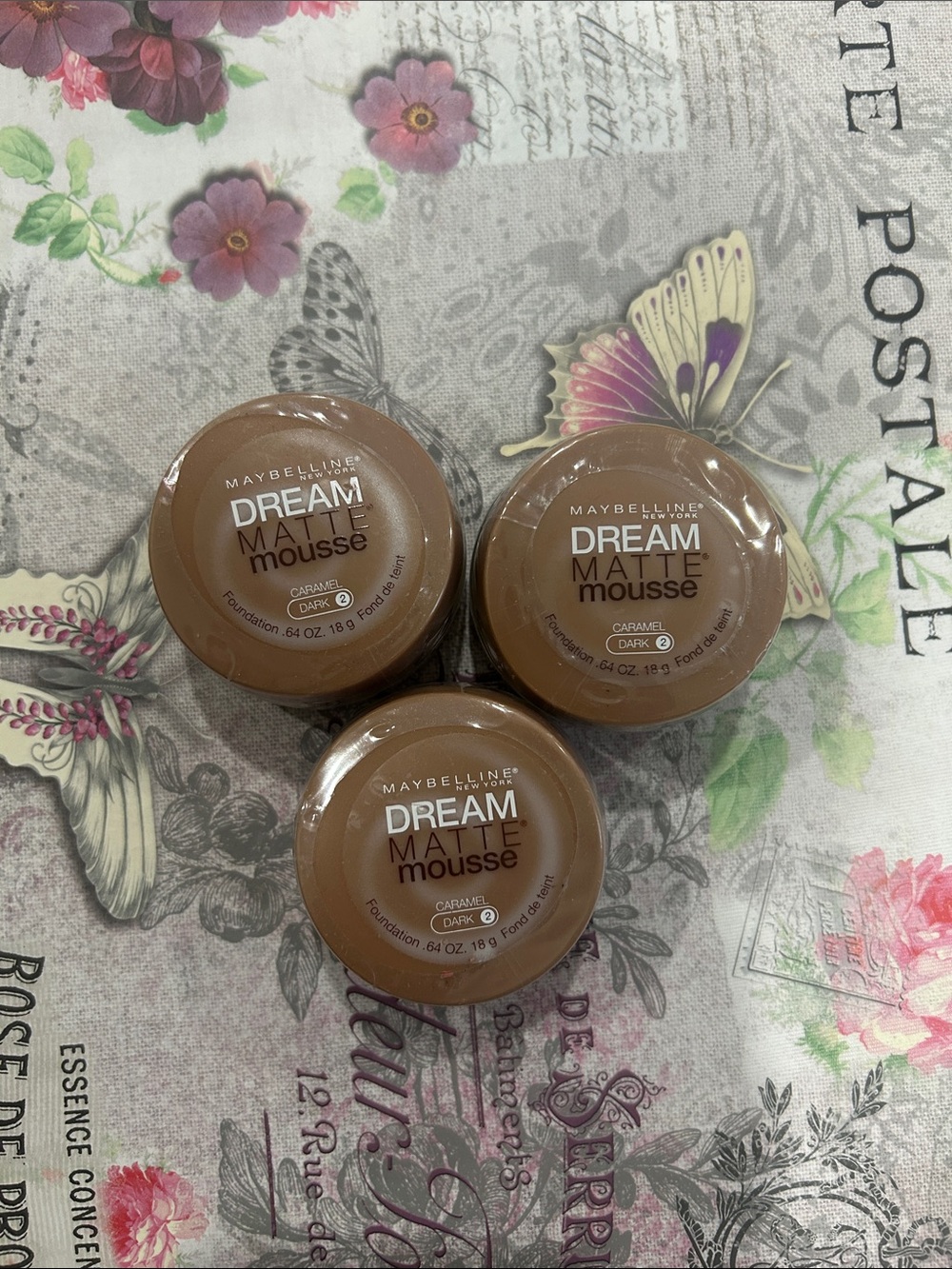 LOT OF 3 Maybelline Dream Matte Mousse Foundation - Caramel 🦋 FIRM PRICE 🦋